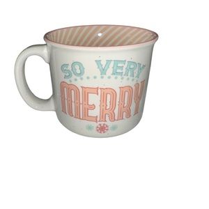Peppermint Pine So Very Merry ceramic Christmas Coffee Mug. New NWOT